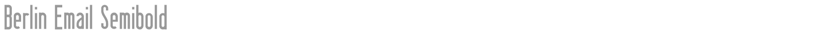 Berlin Email font preview